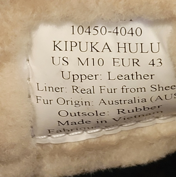 NWOT Olukai Men's Kipuka Hulu Convertible Genuine Shearling Size 10 - Picture 12 of 12